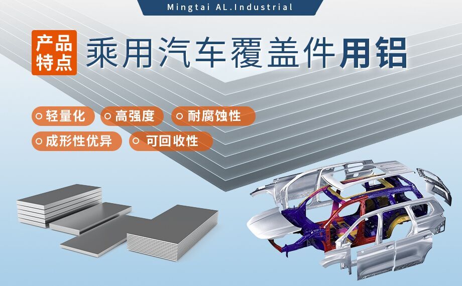 乘用汽車覆蓋件用鋁5系（5052/5182）6系（6016/6111）鋁合金 輕量化、高強(qiáng)度、高成型性